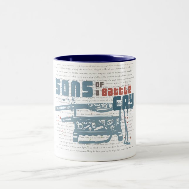 Café Em Dois Tons Caneca do grito de batalha (Centro)