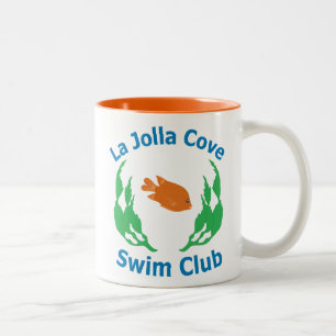 Café Em Dois Tons Caneca do logotipo do clube de Swlm da angra de La