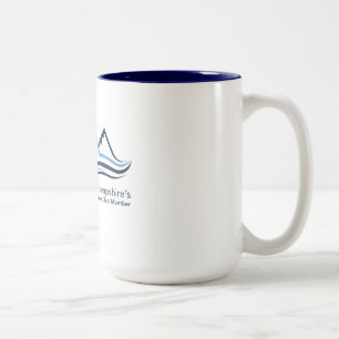 Café Em Dois Tons Caneca do membro de clube do pé de página de New