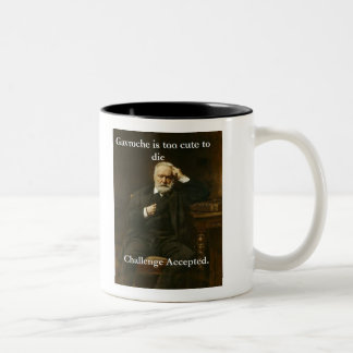 Café Em Dois Tons Caneca do meme de Gavroche "Hugo"