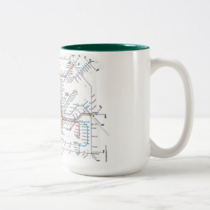 Café Em Dois Tons Caneca do metro de Francoforte