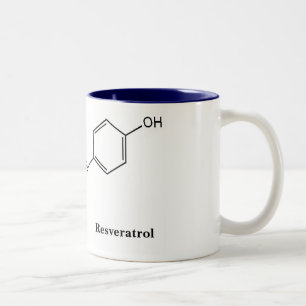 Café Em Dois Tons Caneca do mirtilo de Resveratrol