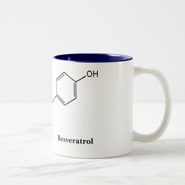Café Em Dois Tons Caneca do mirtilo de Resveratrol (Direita)