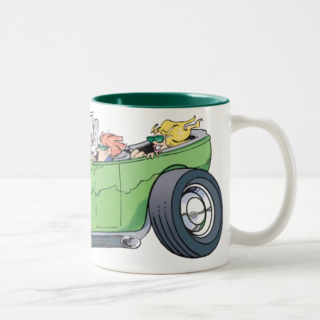 Café Em Dois Tons Caneca do motorista de domingo (Direita)