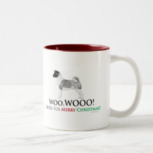 Café Em Dois Tons Caneca do Natal de Akita