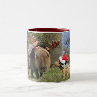 Café Em Dois Tons Caneca do Natal de Caplin Rous