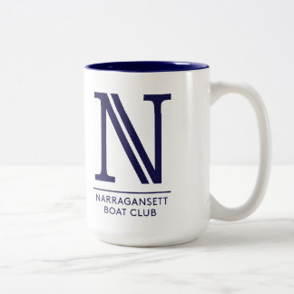 Café Em Dois Tons Caneca do NBC com crista e logotipo de N