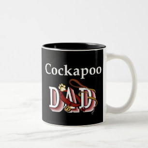 Café Em Dois Tons Caneca do pai de Cockapoo