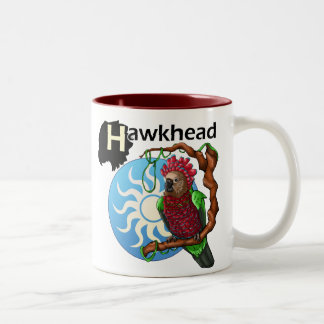 Café Em Dois Tons Caneca do papagaio de Hawkhead