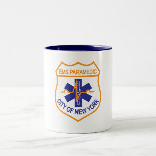 Café Em Dois Tons Caneca do paramédico de NYC EMS