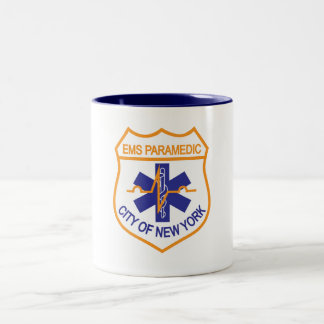 Café Em Dois Tons Caneca do paramédico de NYC EMS
