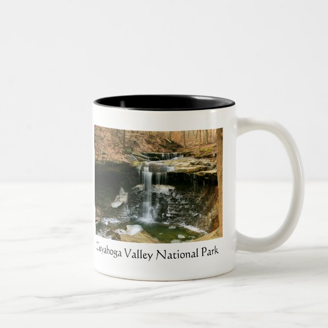 Café Em Dois Tons Caneca do parque nacional do vale de Cuyahoga (Direita)