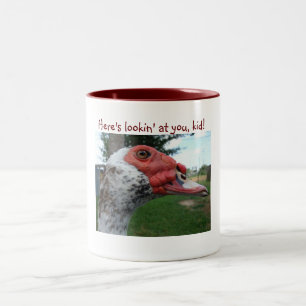 Café Em Dois Tons Caneca do pato de Muscovy