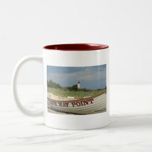 Café Em Dois Tons Caneca do ponto de Cape May