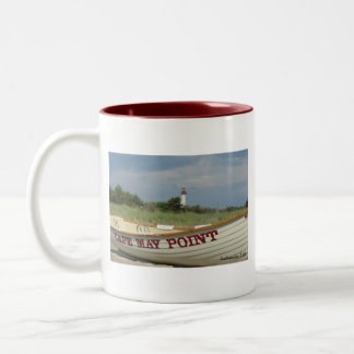Café Em Dois Tons Caneca do ponto de Cape May