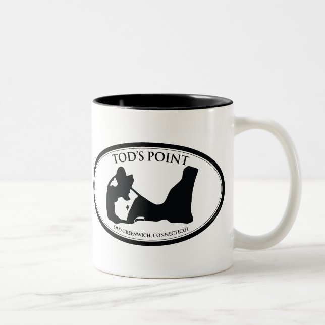 Café Em Dois Tons Caneca do ponto de Tod (Direita)