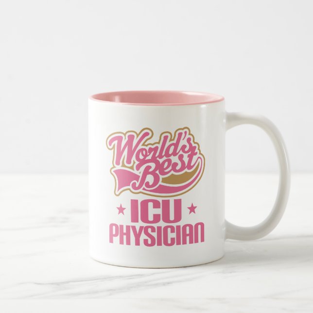 Café Em Dois Tons Caneca do presente da apreciação do médico de ICU (Direita)