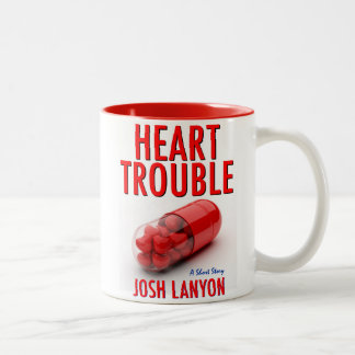 Café Em Dois Tons Caneca do problema de coração