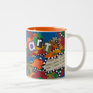 Café Em Dois Tons Caneca do Professor de Arte