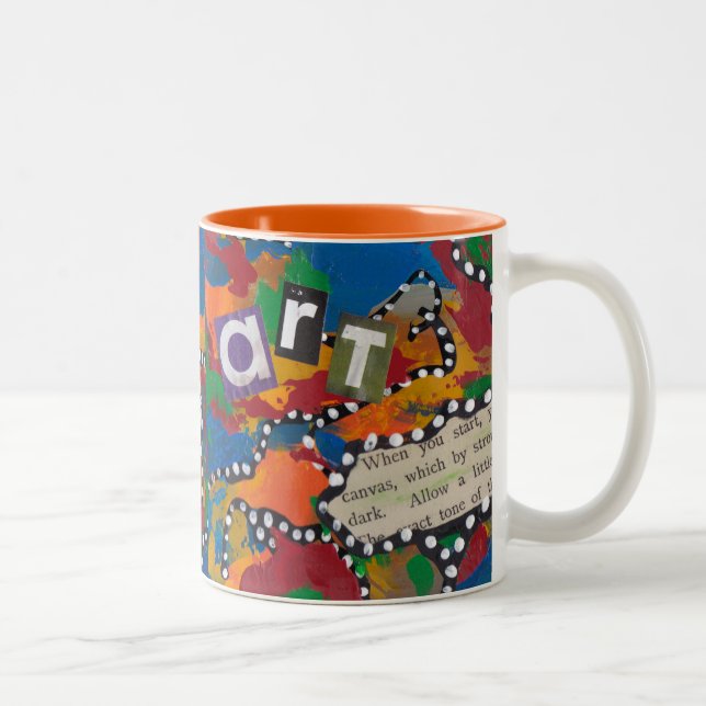 Café Em Dois Tons Caneca do Professor de Arte (Direita)