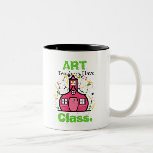 Café Em Dois Tons Caneca do professor de arte