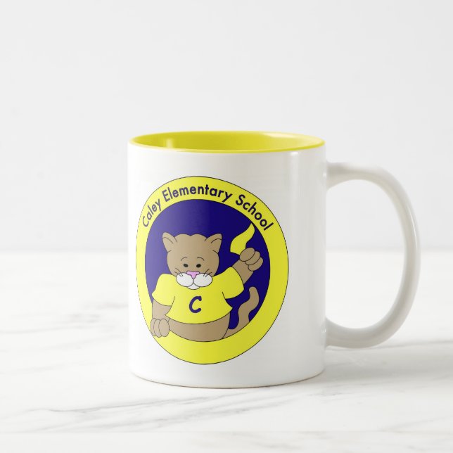 Café Em Dois Tons Caneca do puma de Caley (Direita)