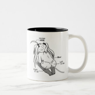 Café Em Dois Tons Caneca do rato de Pervy
