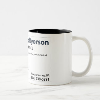 Café Em Dois Tons Caneca do seguro de Ryerson