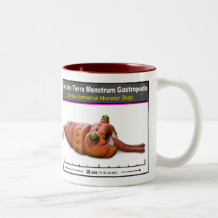 Café Em Dois Tons Caneca do Slug do espaço (gastrópodes de Monstru