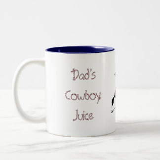 Café Em Dois Tons Caneca do suco de Dad'sCowboy