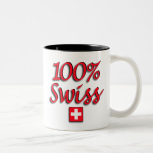 Café Em Dois Tons Caneca do suíço de 100%