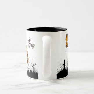 Café Em Dois Tons Caneca do sumo de laranja