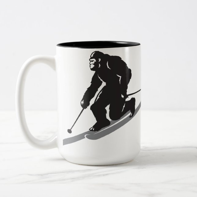 Café Em Dois Tons Caneca do Teles de Bigfoot (Esquerda)