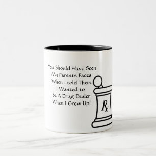 Café Em Dois Tons Caneca do traficante de drogas