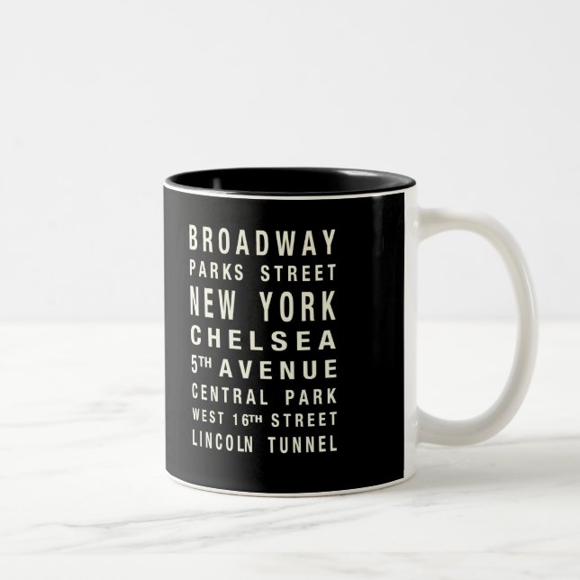 CAFÉ EM DOIS TONS CANECA DO TREM DE NEW YORK (Direita)