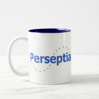 Café Em Dois Tons Caneca doble da cara de Perseptia