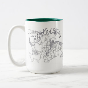 Café Em Dois Tons Caneca dos bichos de Crickhollow