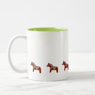 Café Em Dois Tons Caneca dos cavalos de Dala