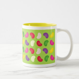 Café Em Dois Tons Caneca dos feijões de geléia