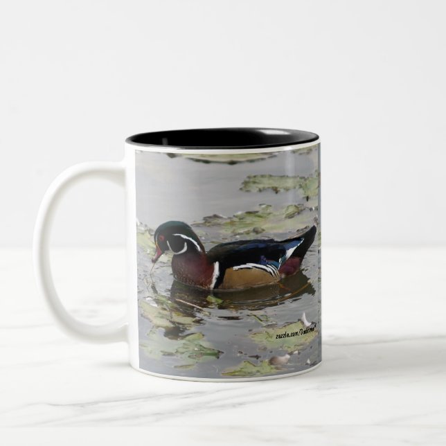 Café Em Dois Tons Caneca dos patos de madeira (Esquerda)