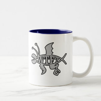 Café Em Dois Tons Caneca dos peixes de WTF