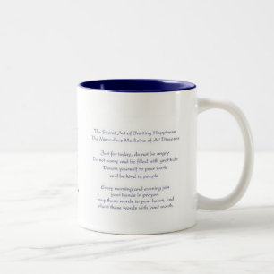 Café Em Dois Tons Caneca dos princípios de Reiki