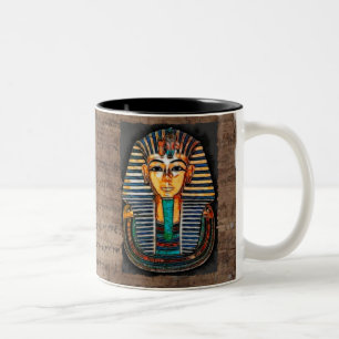 Café Em Dois Tons Caneca egípcia antiga do faraó de TUTANKHAMEN