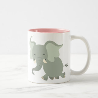 Café Em Dois Tons Caneca Elefante de Feliz Bonita