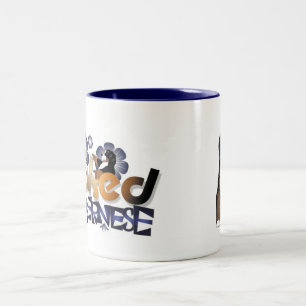 Café Em Dois Tons Caneca enganchada do Bernese de MadDog