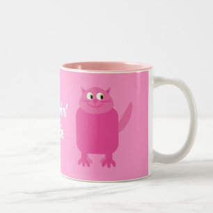 Café Em Dois Tons Caneca engraçada da vida de Lovin dos gatos dos