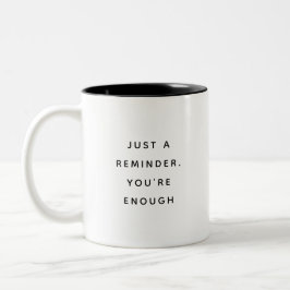 Café Em Dois Tons Caneca Engraçada de Duas Cores - Só um Lembrete de