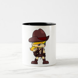 Café Em Dois Tons Caneca Espírito Aventureiro | Personagem de Caubói