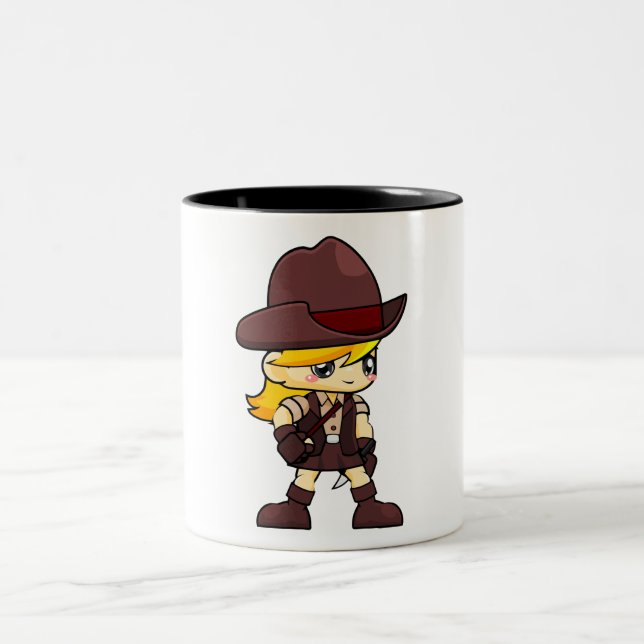 Café Em Dois Tons Caneca Espírito Aventureiro | Personagem de Caubói (Centro)