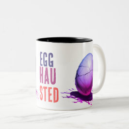 Café Em Dois Tons Caneca Exausta de Ovo – Presente Divertido de Auto